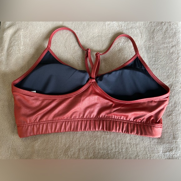 Running Bare Crystal Push Up Sports Bra in Sleek Rust. Women’s size 8/10 - Picture 2 of 7